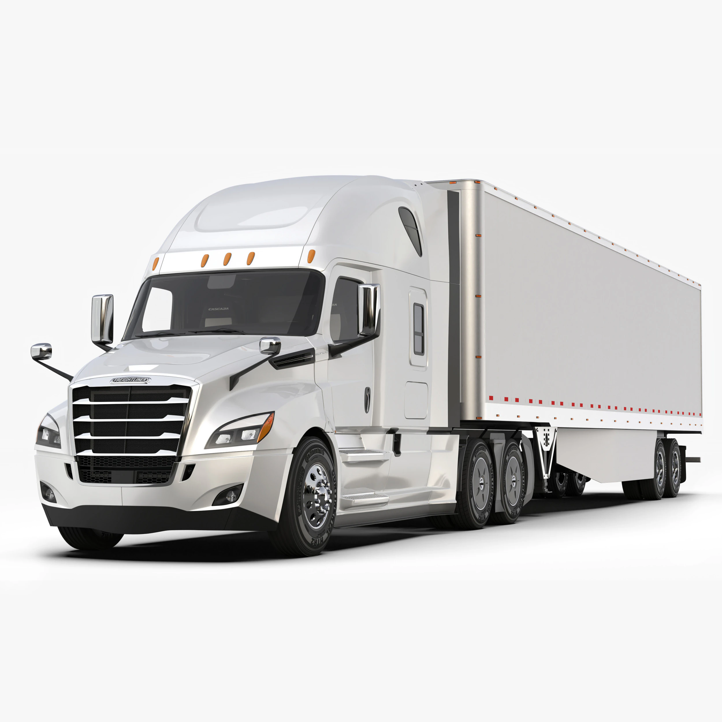 Freightliner Cascadia 2017 - Present HQ Interior 3D Model .c4d .max .obj .3ds .fbx .stl .blend 