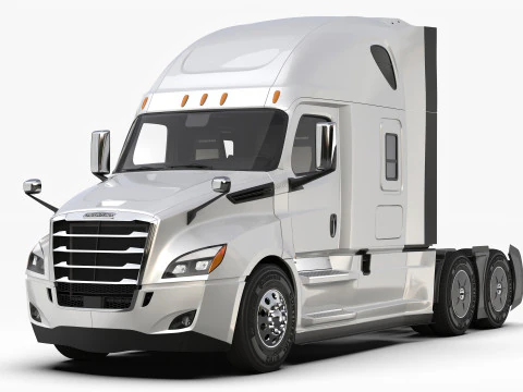 Freightliner Cascadia 2017 - Present HQ Interior 3D Model