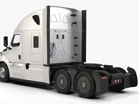 Freightliner Cascadia 2017 - Present HQ Interior 3D Model