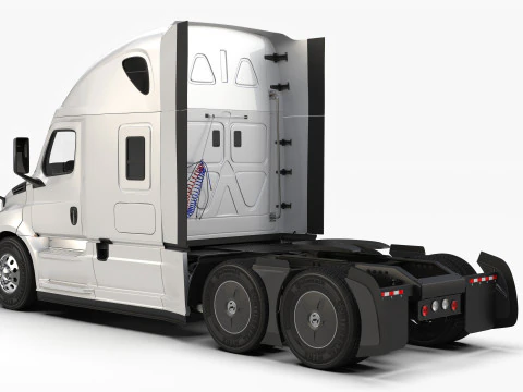 Freightliner Cascadia 2017 - Present HQ Interior 3D Model