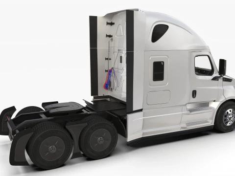 Freightliner Cascadia 2017 - Present HQ Interior 3D Model