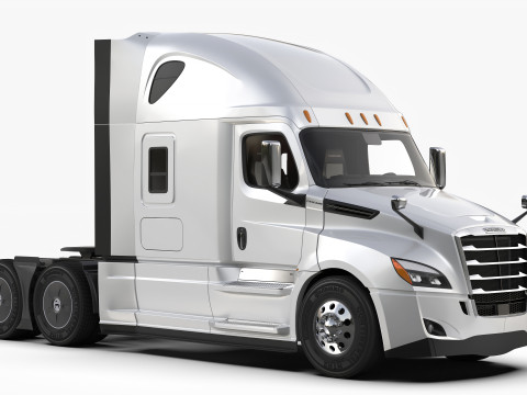 Freightliner Cascadia 2017 - Present HQ Interior 3D Model