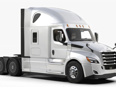 Freightliner Cascadia 2017 - Present HQ Interior 3D Model