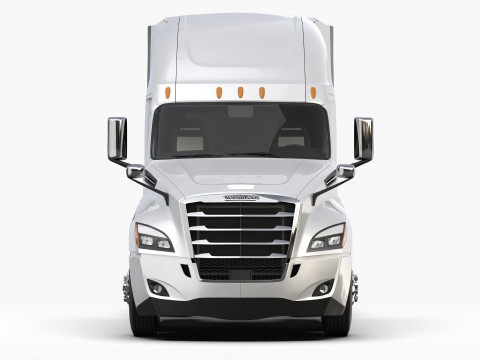Freightliner Cascadia 2017 - Present HQ Interior 3D Model