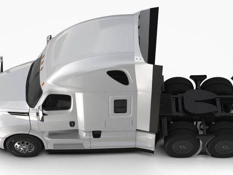 Freightliner Cascadia 2017 - Present HQ Interior 3D Model