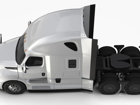Freightliner Cascadia 2017 - Present HQ Interior 3D Model