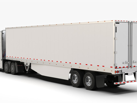 Freightliner Cascadia 2017 - Present HQ Interior 3D Model
