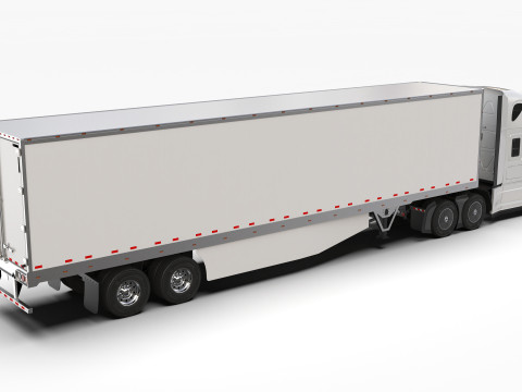 Freightliner Cascadia 2017 - Present HQ Interior 3D Model