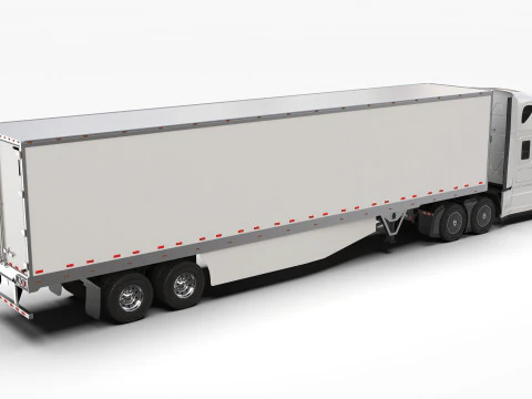Freightliner Cascadia 2017 - Present HQ Interior 3D Model