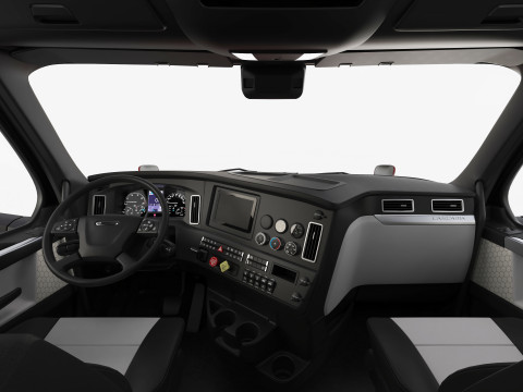 Freightliner Cascadia 2017 - Present HQ Interior 3D Model