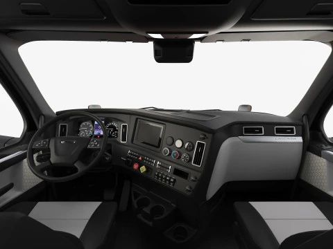 Freightliner Cascadia 2017 - Present HQ Interior 3D Model