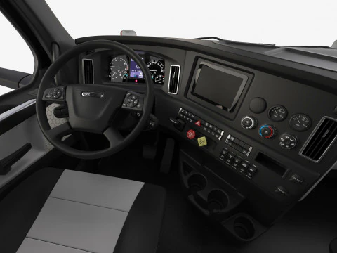 Freightliner Cascadia 2017 - Present HQ Interior 3D Model