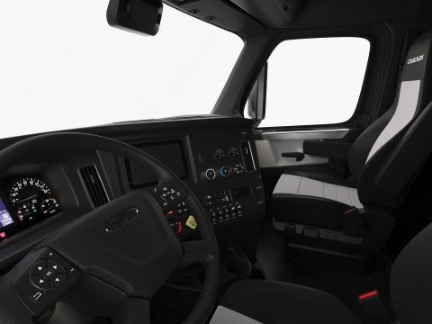 Freightliner Cascadia 2017 - Present HQ Interior 3D Model