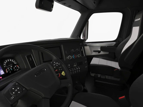 Freightliner Cascadia 2017 - Present HQ Interior 3D Model