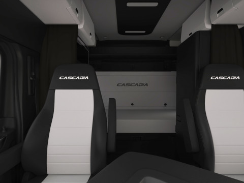 Freightliner Cascadia 2017 - Present HQ Interior 3D Model