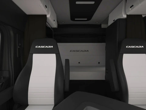 Freightliner Cascadia 2017 - Present HQ Interior 3D Model