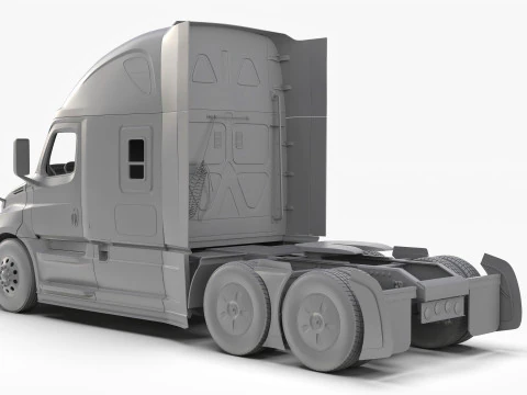 Freightliner Cascadia 2017 - Present HQ Interior 3D Model