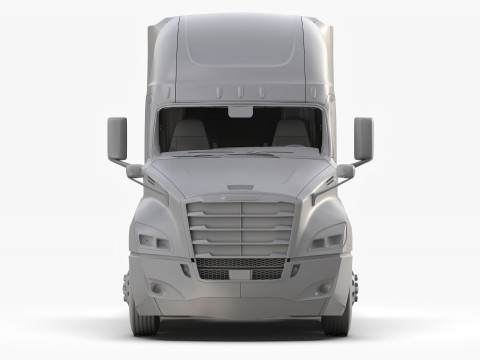 Freightliner Cascadia 2017 - Present HQ Interior 3D Model
