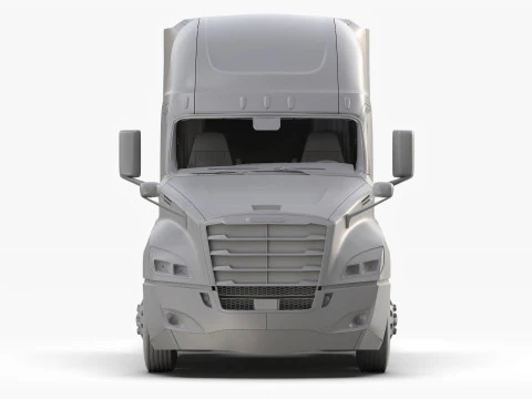 Freightliner Cascadia 2017 - Present HQ Interior 3D Model
