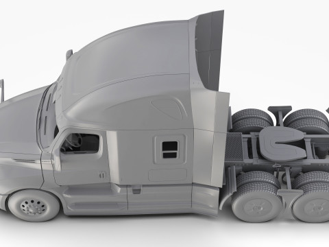 Freightliner Cascadia 2017 - Present HQ Interior 3D Model