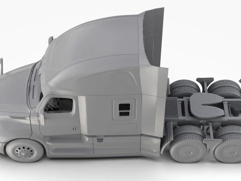 Freightliner Cascadia 2017 - Present HQ Interior 3D Model
