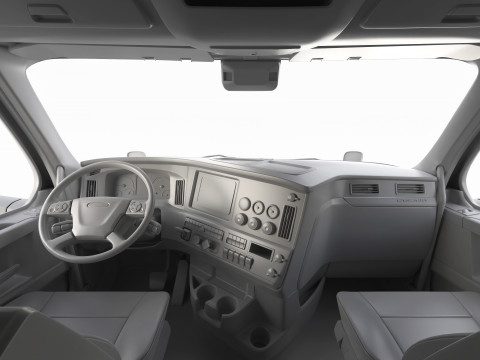Freightliner Cascadia 2017 - Present HQ Interior 3D Model