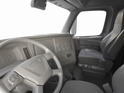 Freightliner Cascadia 2017 - Present HQ Interior 3D Model