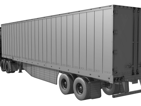 Freightliner Cascadia 2017 - Present HQ Interior 3D Model