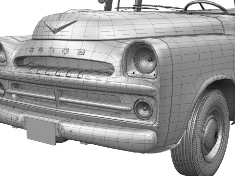 Dodge D100 1957 3D 模型
