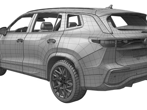 Volkswagen Tayron 2025 Modèle 3D