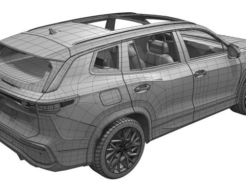Volkswagen Tayron 2025 Modèle 3D