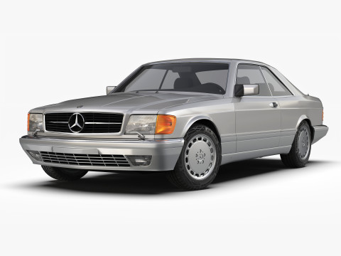 Mercedes Benz 560 SEC W126 1986 - 1991 3Dモデル