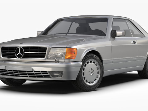 Mercedes Benz 560 SEC W126 1986 - 1991 3Dモデル