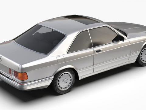 Mercedes Benz 560 SEC W126 1986 - 1991 3Dモデル