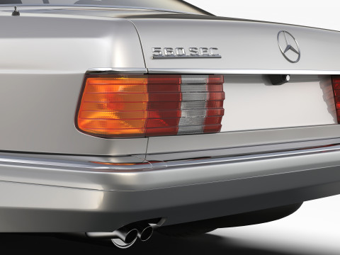 Mercedes Benz 560 SEC W126 1986 - 1991 3Dモデル