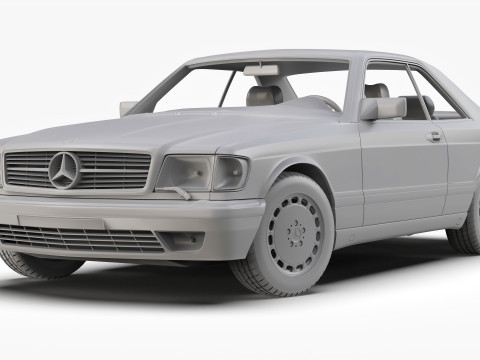 Mercedes Benz 560 SEC W126 1986 - 1991 3Dモデル