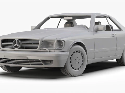 メルセデスベンツ 560 SEC W126 1986 - 1991 3Dモデル