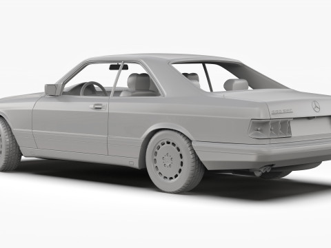 Mercedes Benz 560 SEC W126 1986 - 1991 3Dモデル