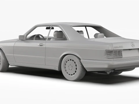 メルセデスベンツ 560 SEC W126 1986 - 1991 3Dモデル