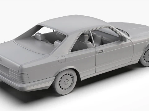 メルセデスベンツ 560 SEC W126 1986 - 1991 3Dモデル