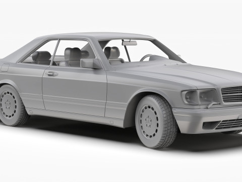 Mercedes Benz 560 SEC W126 1986 - 1991 3Dモデル