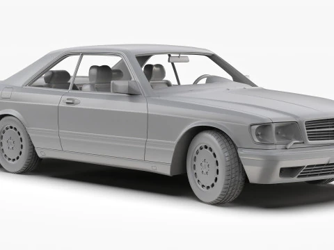 メルセデスベンツ 560 SEC W126 1986 - 1991 3Dモデル