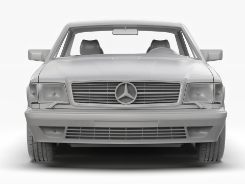 Mercedes Benz 560 SEC W126 1986 - 1991 3Dモデル