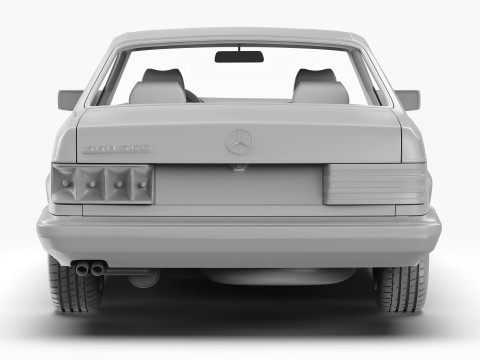 Mercedes Benz 560 SEC W126 1986 - 1991 3Dモデル