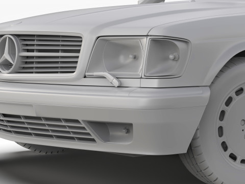 Mercedes Benz 560 SEC W126 1986 - 1991 3Dモデル