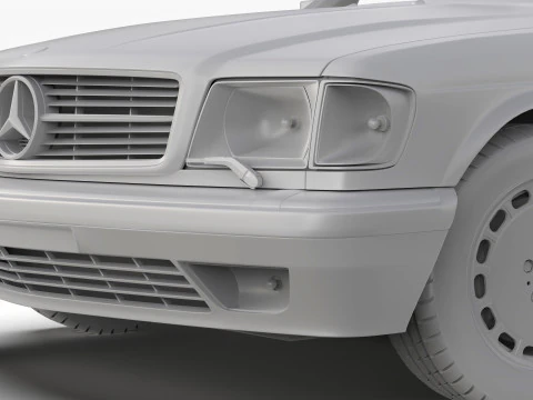 メルセデスベンツ 560 SEC W126 1986 - 1991 3Dモデル