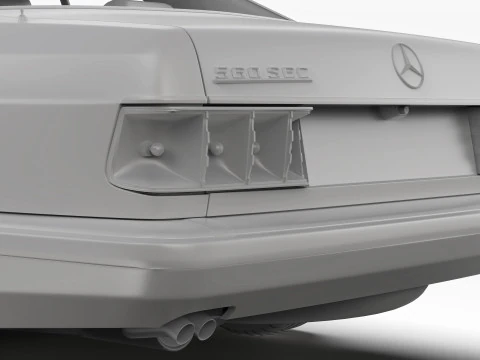 メルセデスベンツ 560 SEC W126 1986 - 1991 3Dモデル