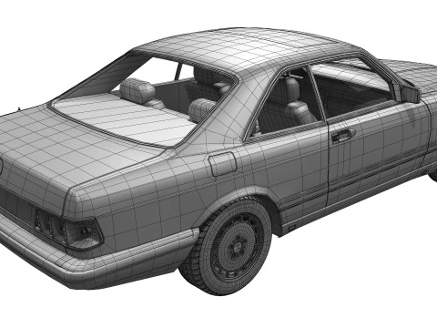 メルセデスベンツ 560 SEC W126 1986 - 1991 3Dモデル