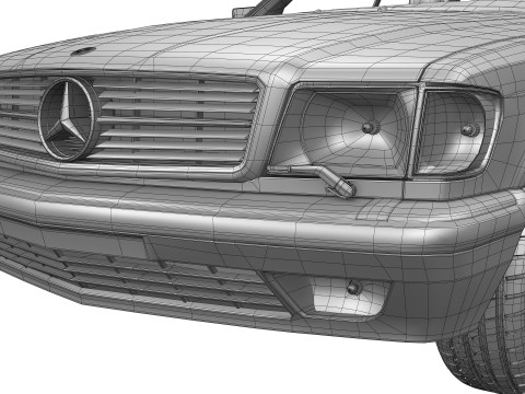 Mercedes Benz 560 SEC W126 1986 - 1991 3Dモデル