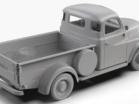 Dodge B Series 1953 3Dモデル